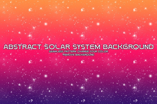 Fondo cósmico editable con patrones de planetas y estrellas