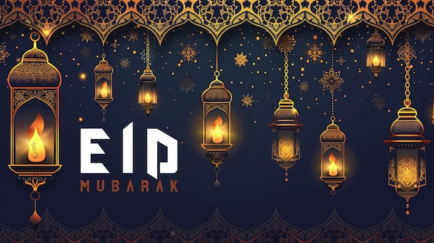 Fondo de decoración del festival de Ramadan Kareem y tarjeta de felicitación