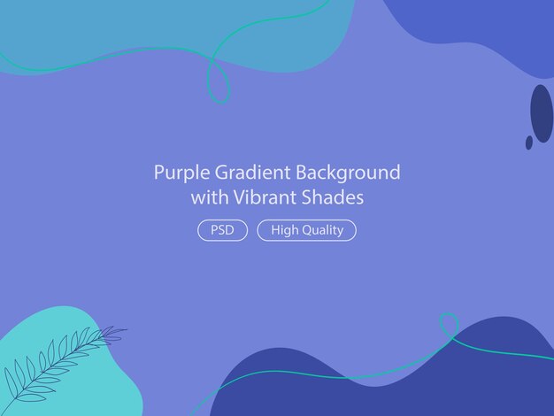 PSD fondo degradado morado con tonos vibrantes para un toque artístico y cautivador