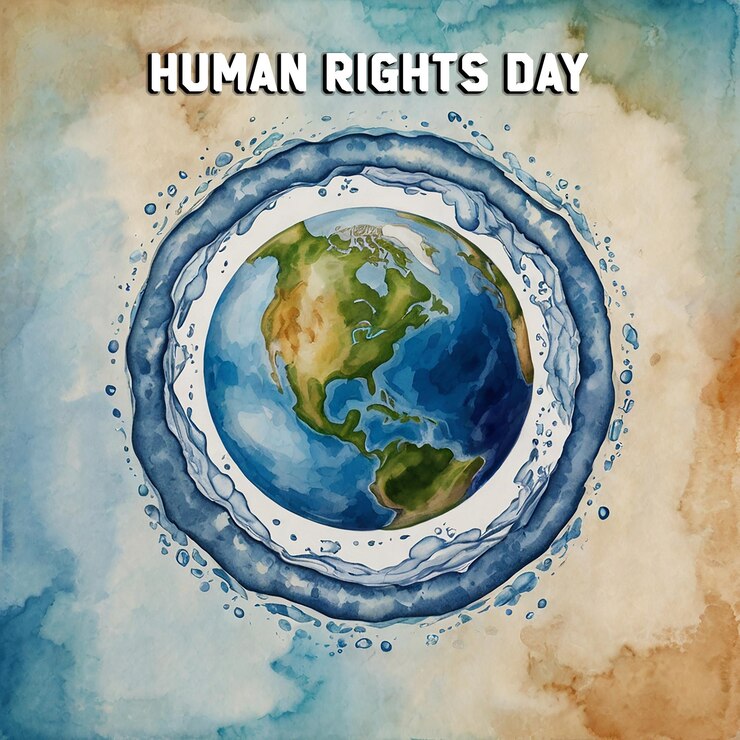 PSD fondo del día de los derechos humanos con archivo editable