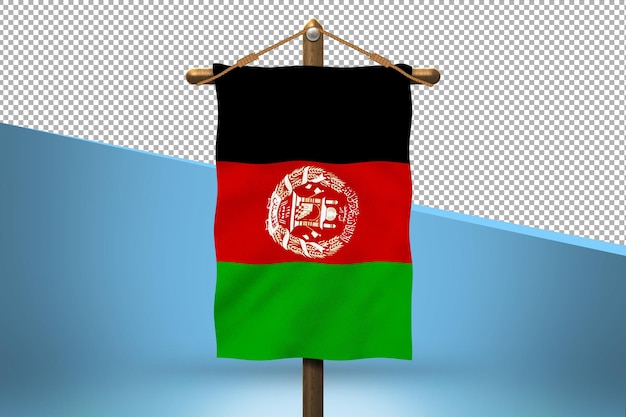 Fondo de diseño de bandera colgante de afganistán