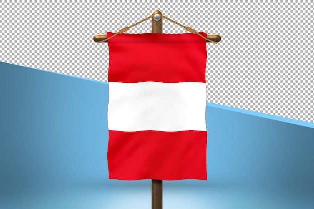 PSD fondo de diseño de bandera colgante de perú