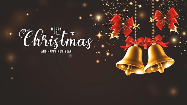 Fondo dorado de Navidad y Año Nuevo