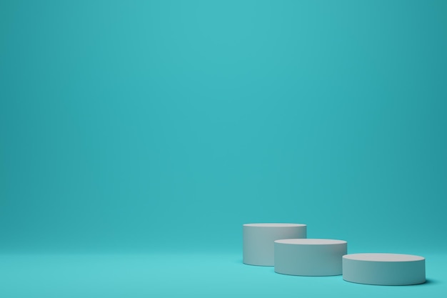 Fondo de escena de podio de procesamiento 3d vacío abstracto