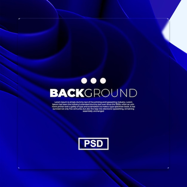 PSD fondo de escritorio abstracto 3d azul color