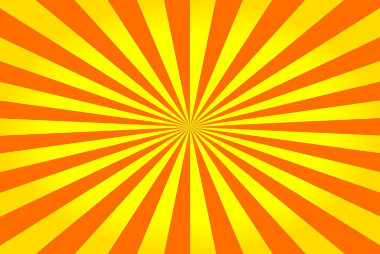 PSD fondo de estallido de sol amarillo y naranja
