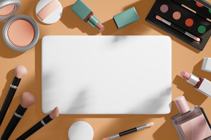 PSD el fondo del estandarte en blanco de la venta de belleza