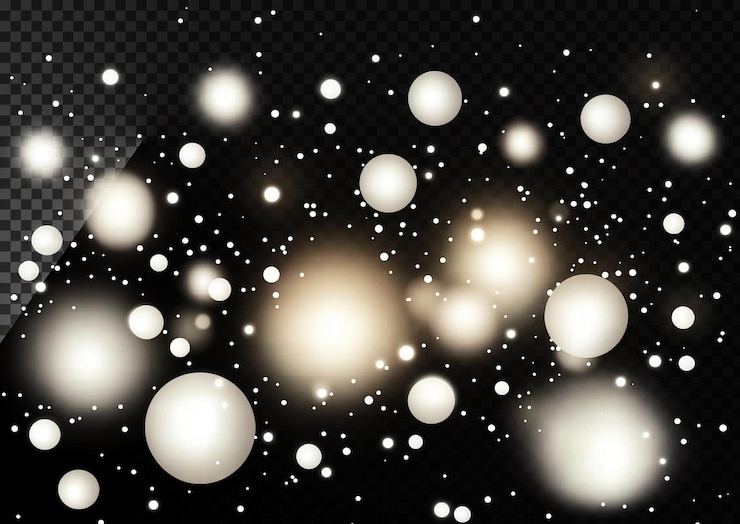 PSD un fondo de estrellas brillantes en el cielo nocturno sobre un fondo transparente