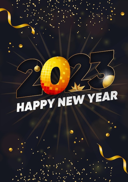 Fondo feliz año nuevo vector gratis