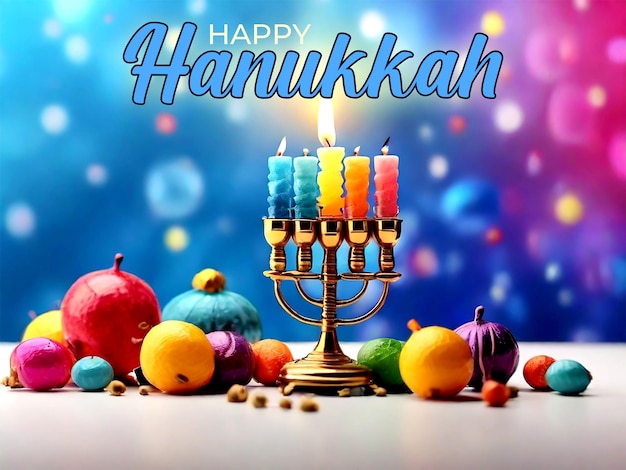 PSD el fondo de la feliz hanukkah