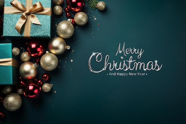 Fondo feliz Navidad y año nuevo