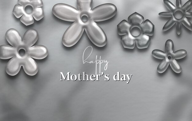 Fondo floral de la tarjeta de felicitación de lujo del día de la madre