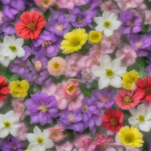 PSD fondo de flores de primavera