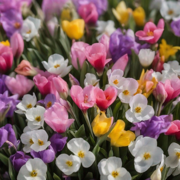 PSD fondo de flores de primavera