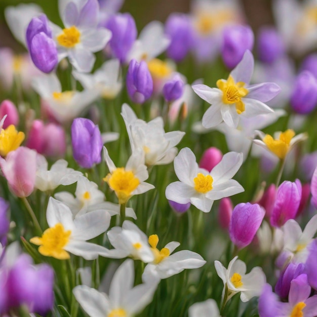 PSD fondo de flores de primavera