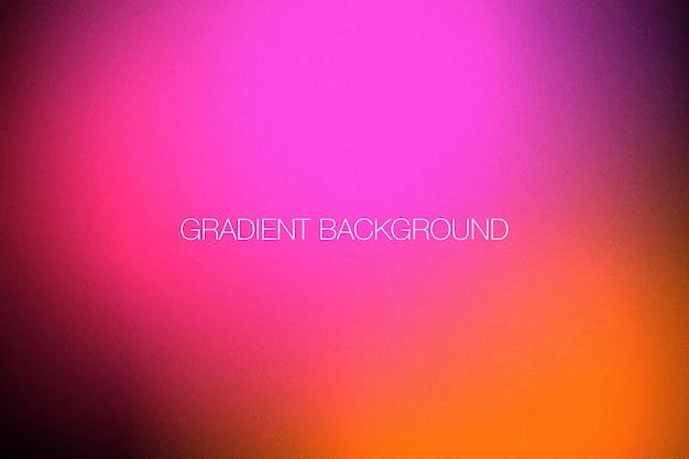 Fondo de gradiente abstracto desfocado de neón brillante con textura granulada y líneas lisas