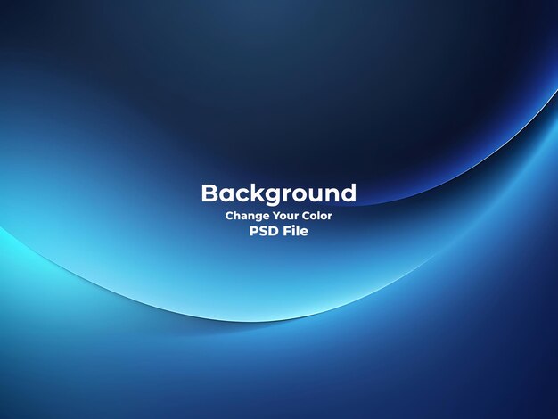 El fondo de gradiente azul abstracto de PSD se ve como un papel tapiz azul de textura borrosa moderno