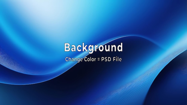 El fondo de gradiente azul abstracto de PSD se ve como un papel tapiz azul de textura borrosa moderno