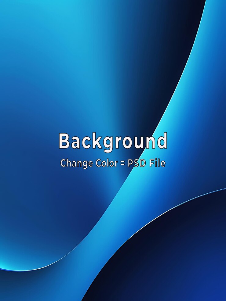 PSD el fondo de gradiente azul abstracto de psd se ve como un papel tapiz azul de textura borrosa moderno