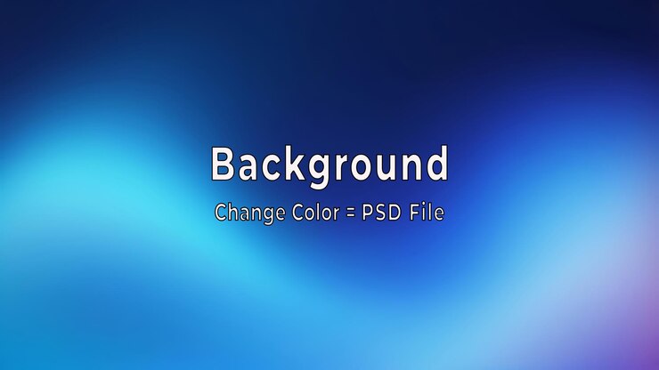 PSD el fondo de gradiente azul abstracto de psd se ve como un papel tapiz azul de textura borrosa moderno