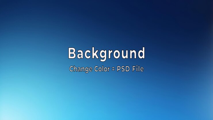 PSD el fondo de gradiente azul abstracto de psd se ve como un papel tapiz azul de textura borrosa moderno