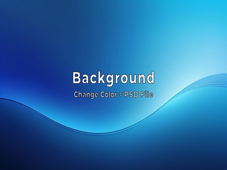 PSD el fondo de gradiente azul abstracto de psd se ve como un papel tapiz azul de textura borrosa moderno