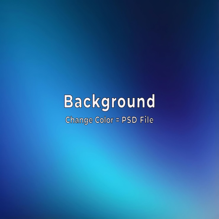 PSD el fondo de gradiente azul abstracto de psd se ve como un papel tapiz azul de textura borrosa moderno