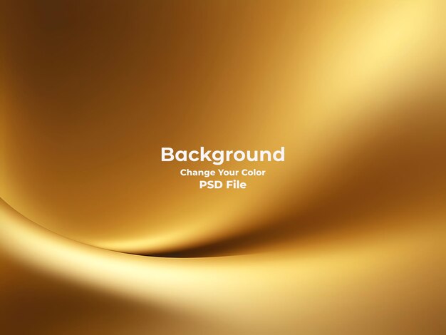 El fondo de gradiente dorado abstracto de PSD se ve como una pared de oro de textura borrosa moderna