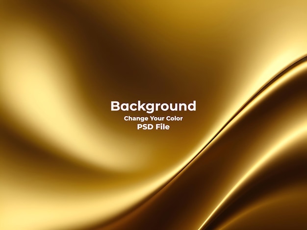 El fondo de gradiente dorado abstracto de psd se ve como una pared de oro de textura borrosa moderna