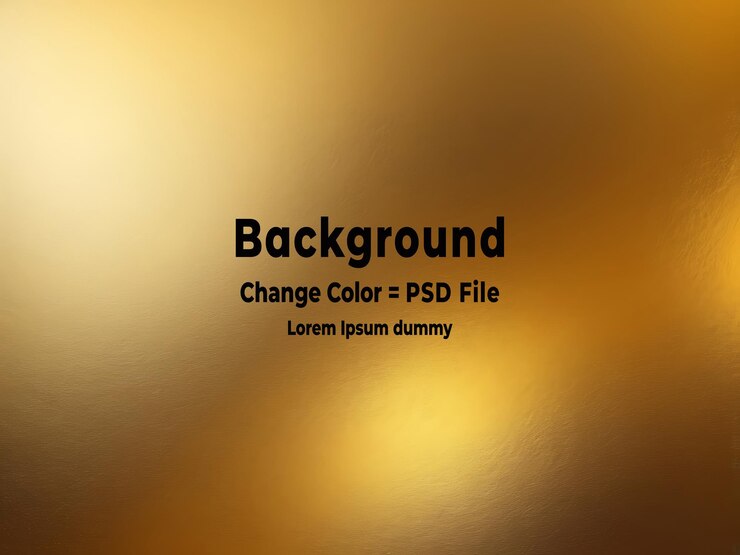 PSD el fondo de gradiente dorado abstracto de psd se ve más moderno, la pared dorado con textura borrosa