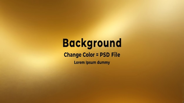 El fondo de gradiente dorado abstracto de PSD se ve más moderno, la pared dorado con textura borrosa
