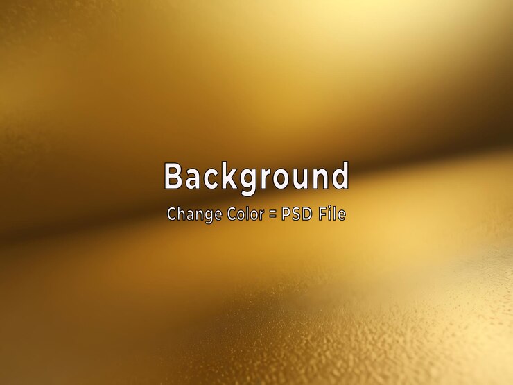 PSD el fondo de gradiente dorado abstracto de psd se ve más moderno, la pared dorado con textura borrosa