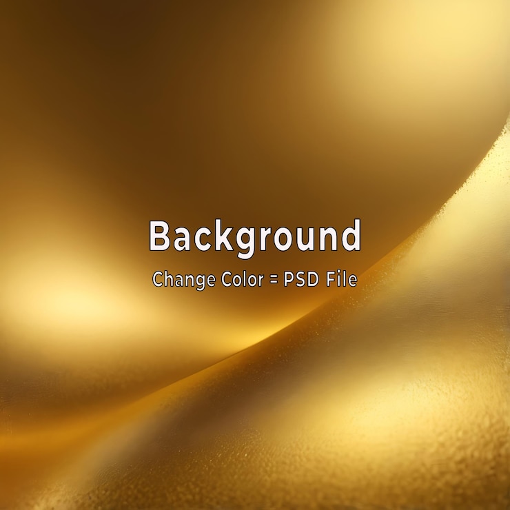 PSD el fondo de gradiente dorado abstracto de psd se ve más moderno, la pared dorado con textura borrosa