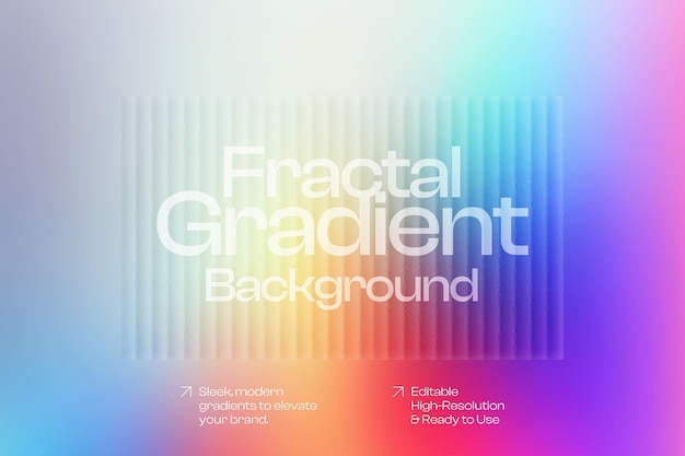 Fondo de gradiente fractal para la marca moderna