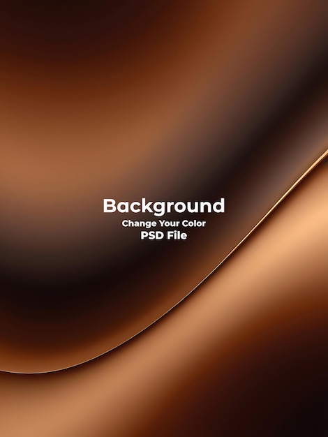 El fondo de gradiente marrón abstracto de psd se ve como un papel tapiz marrón de textura borrosa moderno
