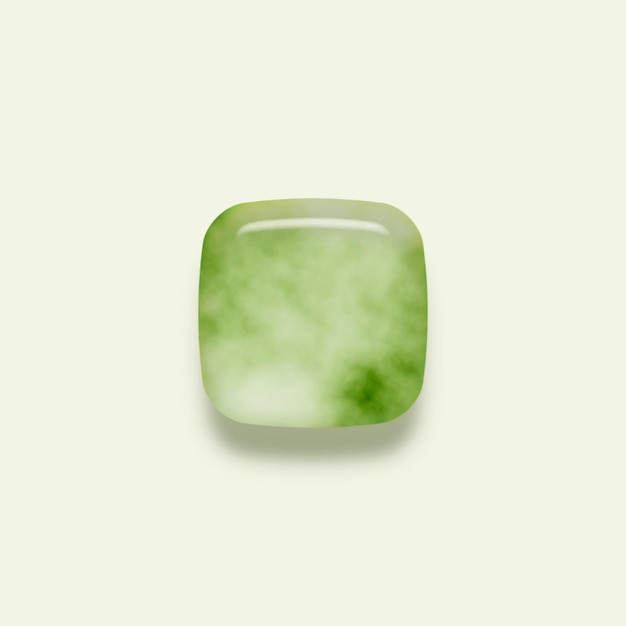 PSD fondo del icono de jade verde