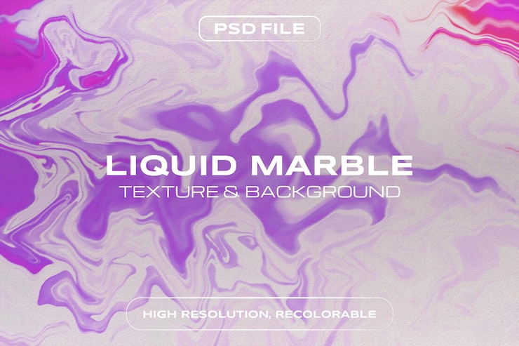 PSD fondo in marmo liquido