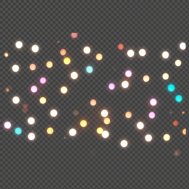 Fondo de luces bokeh de colores