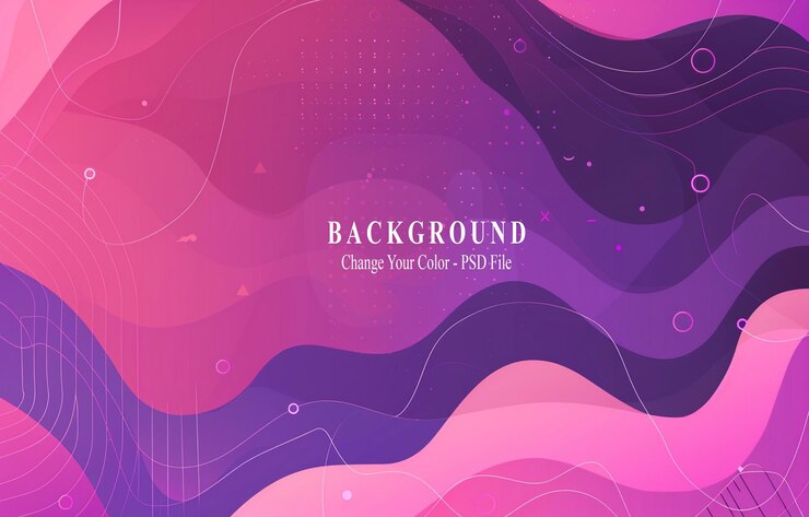 PSD fondo magenta abstracto con formas geométricas y líneas diseño de ilustración vectorial para banner