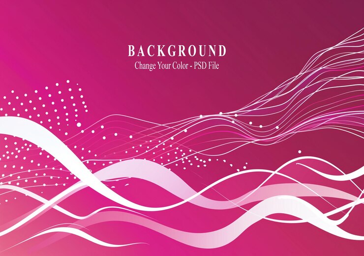PSD fondo magenta abstracto con formas geométricas y líneas diseño de ilustración vectorial para banner