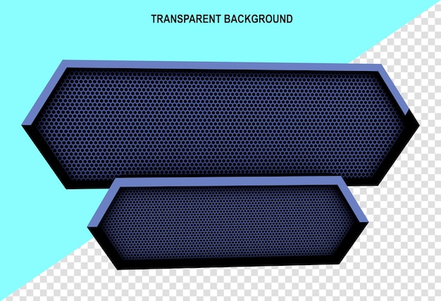 Fondo del marco del sello 3D Azul