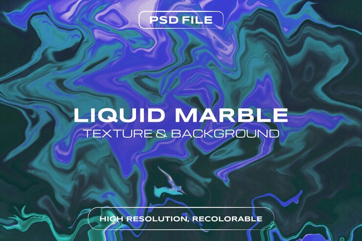 PSD fondo de mármol líquido