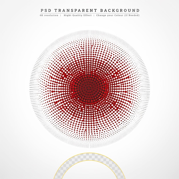 PSD fondo de medio tono de círculo abstracto