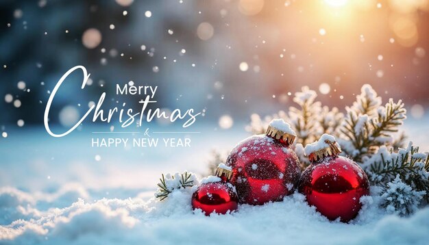 Fondo navideño con texto editable que dice Feliz Navidad