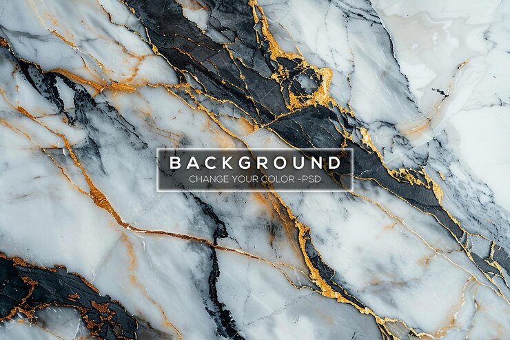 un fondo negro y dorado con un fondo de mármol dorado y blanco