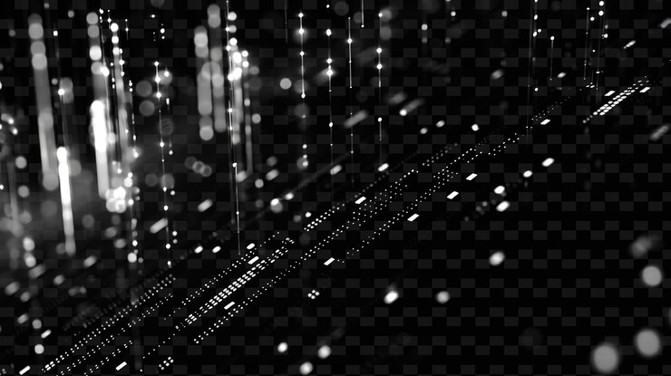 PSD un fondo negro con un efecto de luz blanca