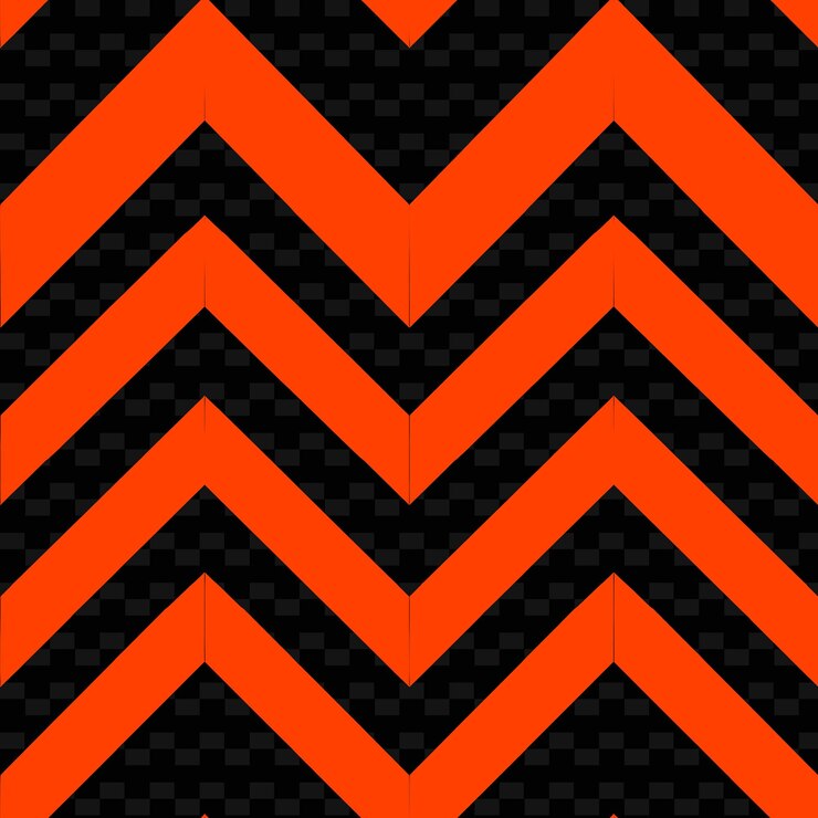 PSD un fondo negro y rojo con un patrón en zigzag negro y rojo