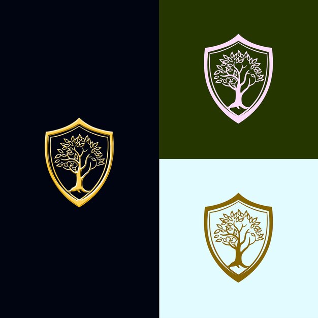 un fondo negro y verde con un árbol y un fondo verde y blanco