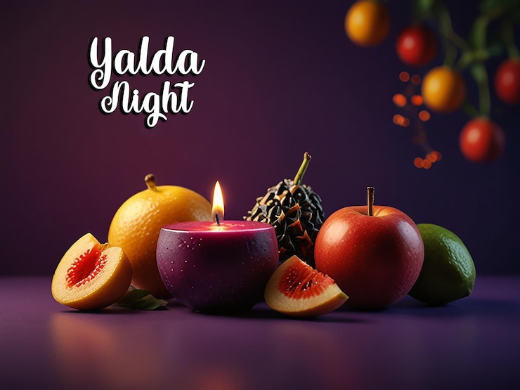PSD el fondo de la noche de yalda con archivo editable