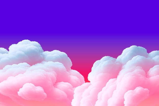 Fondo de nubes blancas realistas